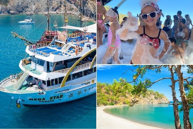 Antalya / Kemer : Mega Star Party Boat Trip w/ Lunch & Transfer - A full day from Antalya to Kemer