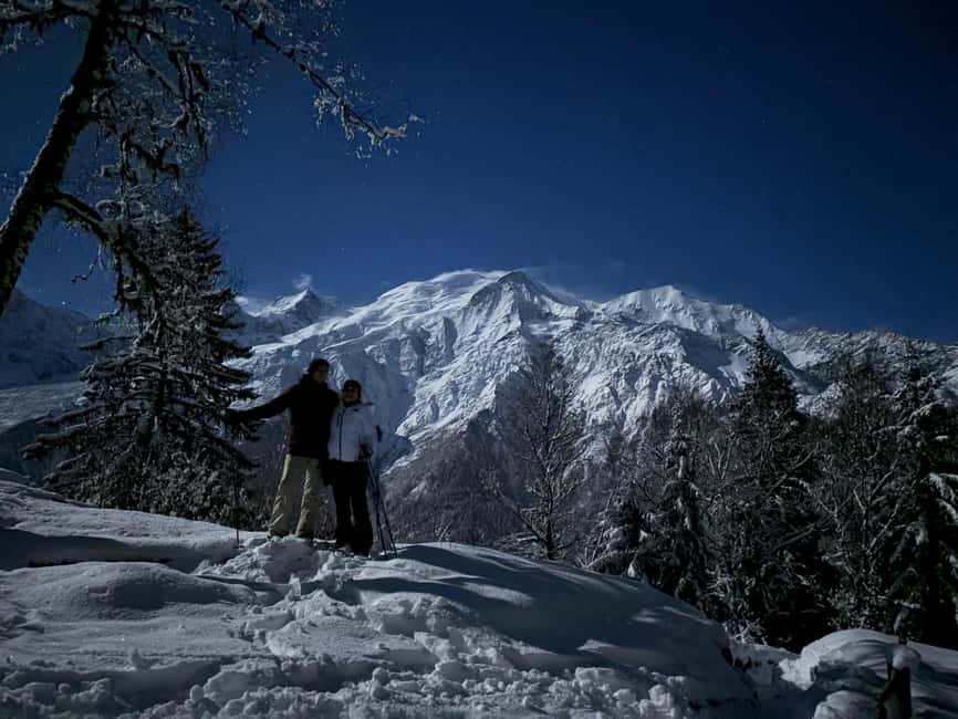 Chamonix: Snowshoe Walk Under the Stars with a Private Guide - Leaving Chamonix for a quieter winter evening