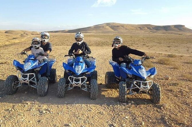 Desert quad biking and camel riding plus diner under stars - Who will enjoy this evening most?