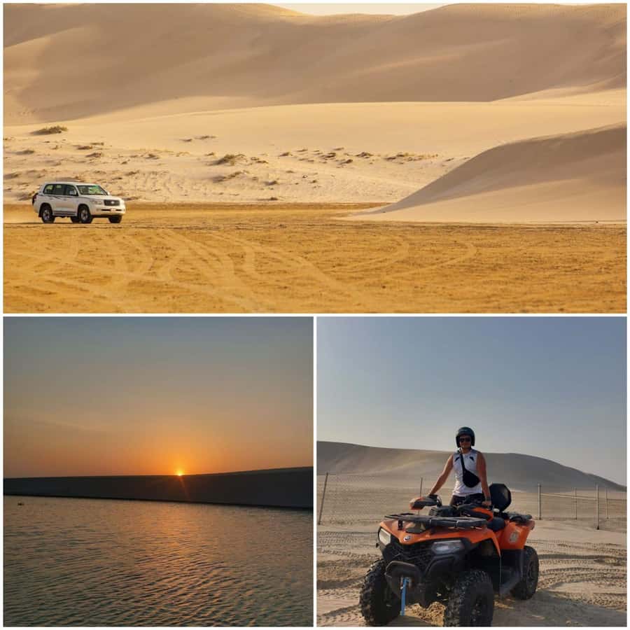 Doha: Night Desert Safari + Camel ride + Stargazing & Relax - Forty-five minutes of dune bashing at the Inland Sea
