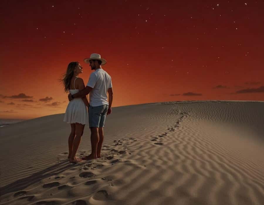 Doha : Night Desert Safari with Dune Bashing & Stargazing - The Inland Sea at Night