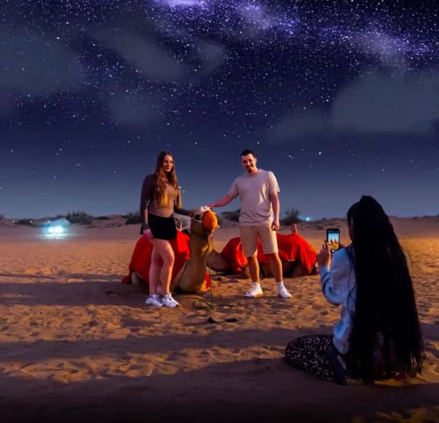 Doha: Stargazing Desert Safari w/ Dune Bashing & Camel Ride - Leaving Doha in a private 4x4