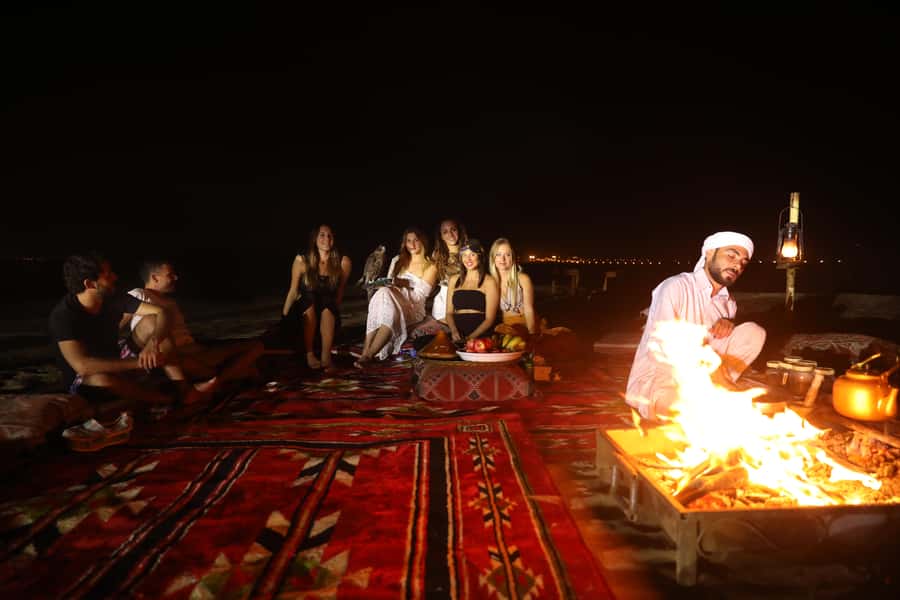 Dubai: Overnight Safari, Dinner, Stargazing & Al Khayma Camp - Dune bashing and sandboarding at Lahbab
