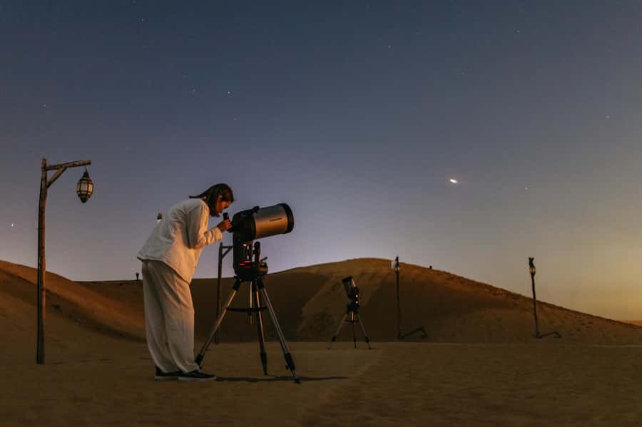 Dubai: Overnight Safari, Dinner, Stargazing & Al Khayma Camp - The ride from Dubai to the red dunes