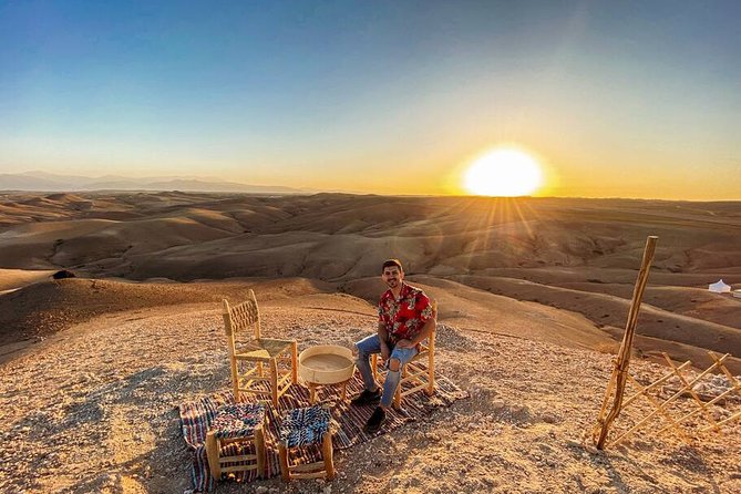 From Marrakech: Magical Dinner In Agafay Desert Under the Stars - Music, Firelight, and the End of the Evening