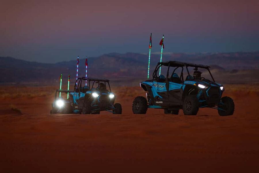 Greater Zion: Dark Sky UTV Tour with Stargazing - Red rock trails under moonlight