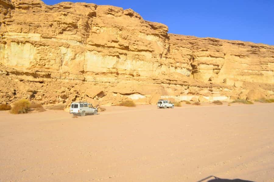 Hurghada: Hiking , dinner & stargazing - Hiking the 3-kilometer sandy valley