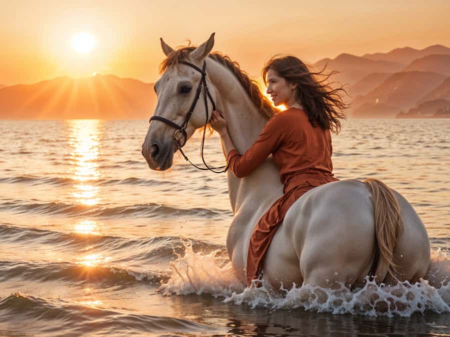 Hurghada: Sea & Desert Horse Tour, Stargazing, Dinner & Show - The first 15 minutes: safety, horses, and sorting the group