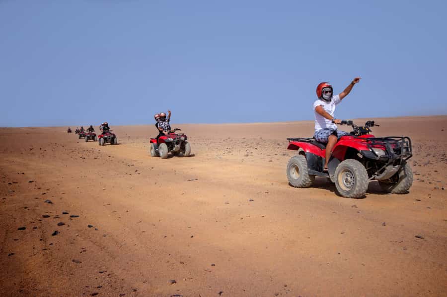 Hurghada: Sunset Quad Bike, Camel w/ Opt Stargazing and BBQ - Pickup times depend on your hotel