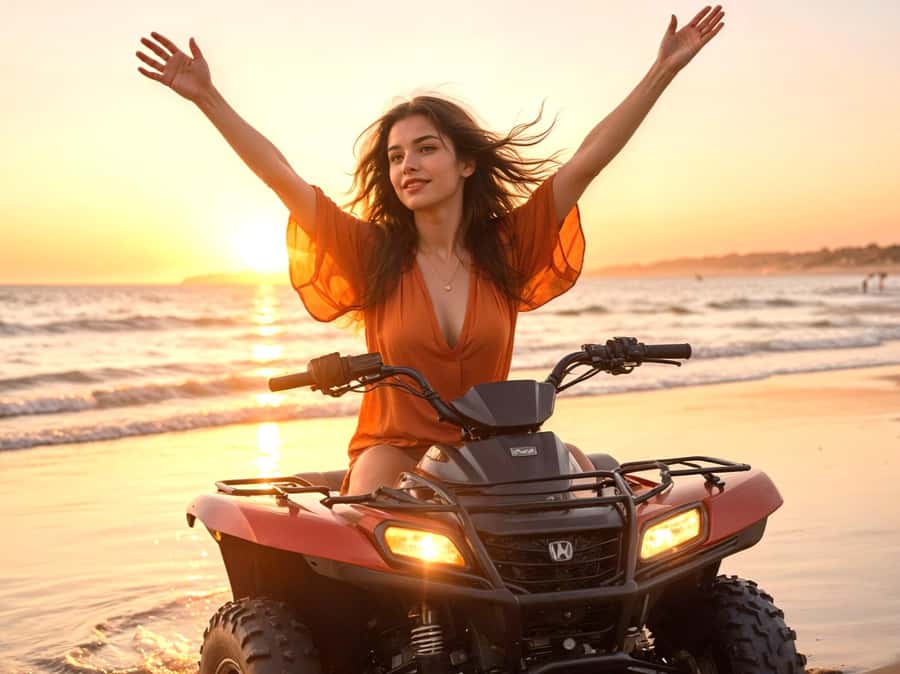 Hurghada: Sunset Quad Bike, Camel w/ Opt Stargazing and BBQ - BBQ dinner, dancing, and the evening finish