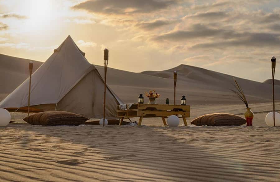 Ica | Huacachina: Desert Glamping | Night Under the Stars - Dinner by firelight