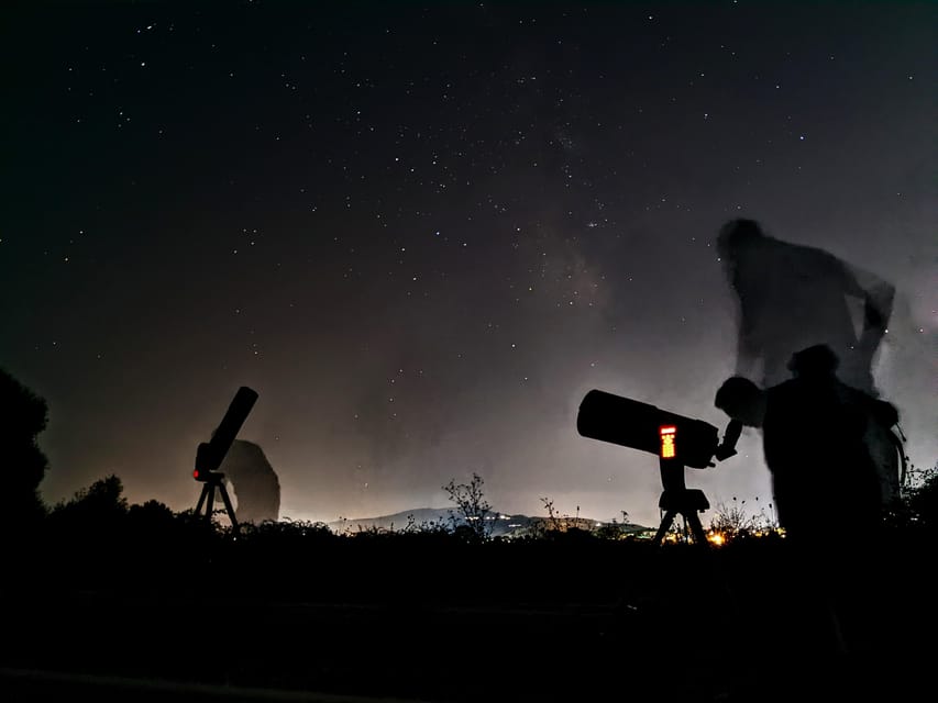 Ioannina Astronomy: Telescope Stargaze Greece's night sky - Seeing the Moon, planets, and the colors of stars