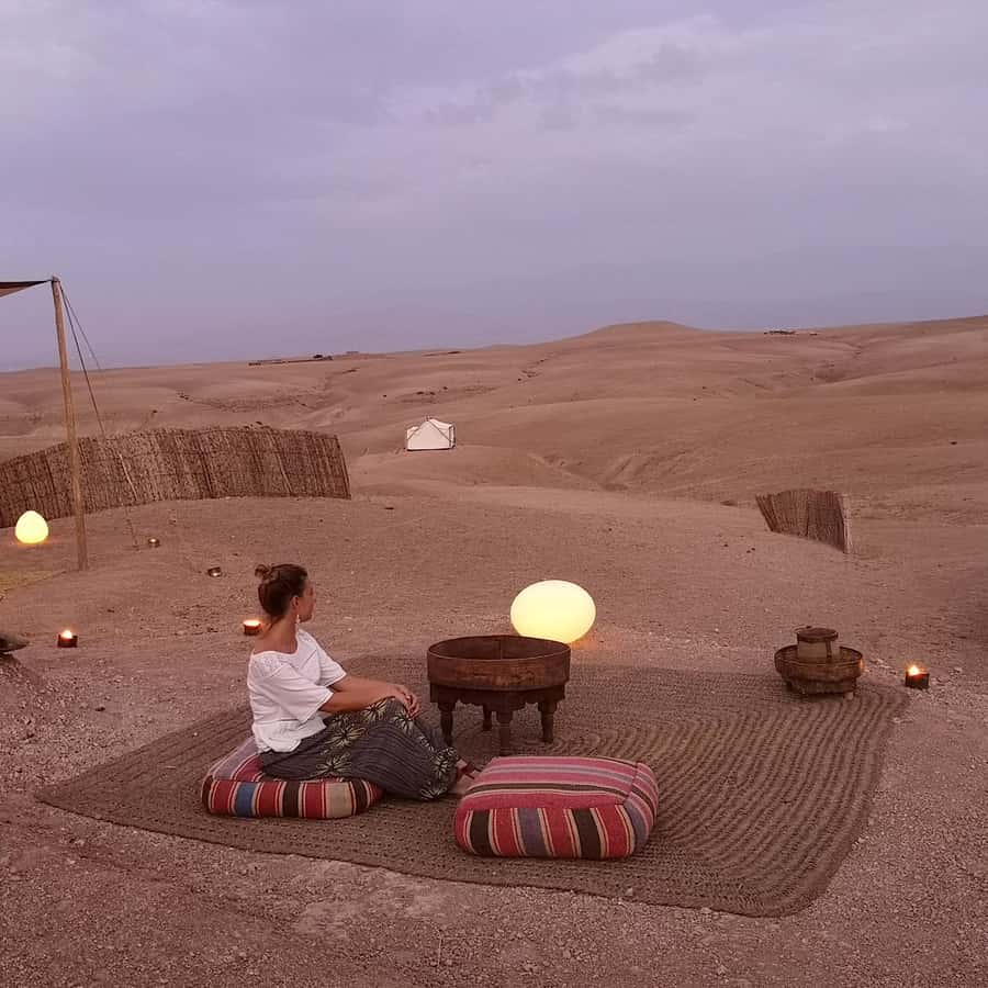 Magical Dinner In Agafay Desert Under the Stars & Camel rid - The sunset is the best reason to keep your camera ready