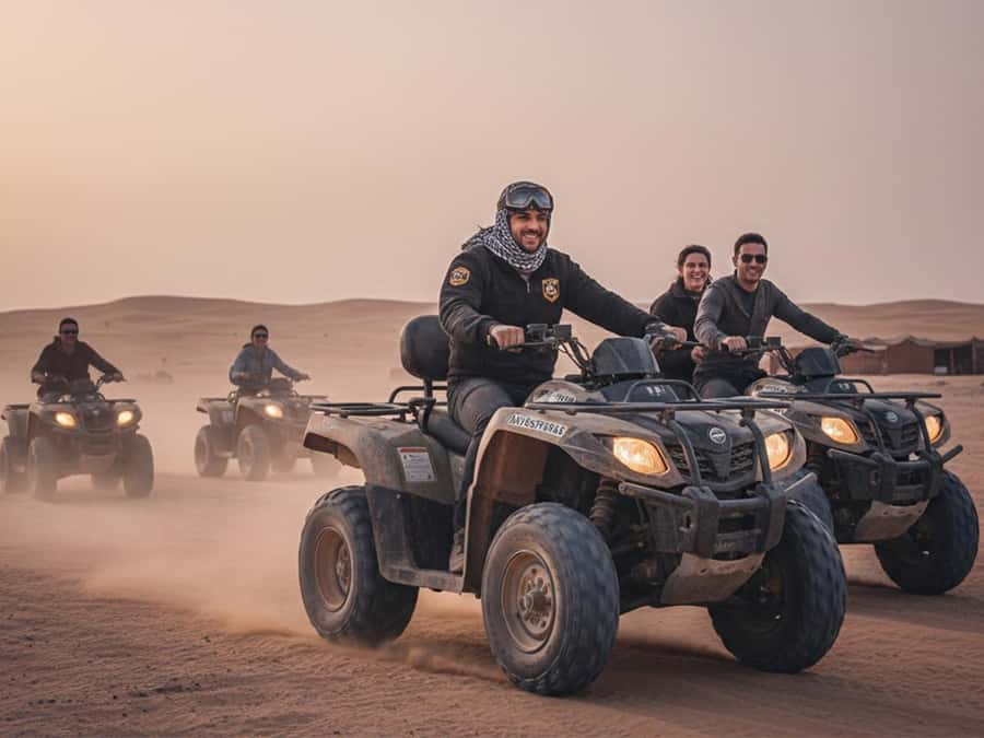 Makadi Bay: 2H Quad Bike, Camel, Stargazing, Dinner & Show - Safety first at the quad station