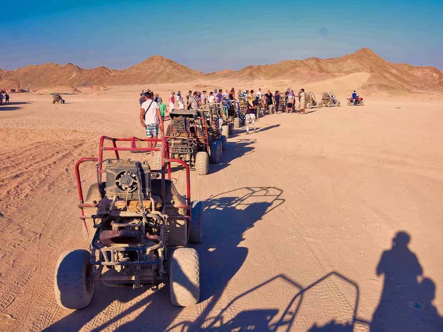 Makadi Bay: ATV, Sea View, Camel, Stargazing, Dinner & Show - The safety briefing and first test ride