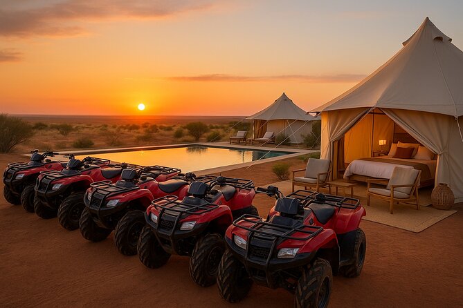 Marrakech: Quads & Camels On Sunset and Dinner Show under Stars - A 30-minute quad ride with two people per machine