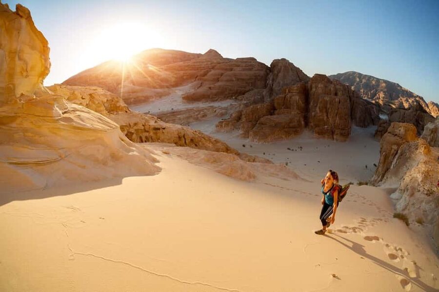 Marsa Alam Bedouin Nights: Jeep Safari, Dinner & Stargazing - Sunset, tea, and dinner under the stars