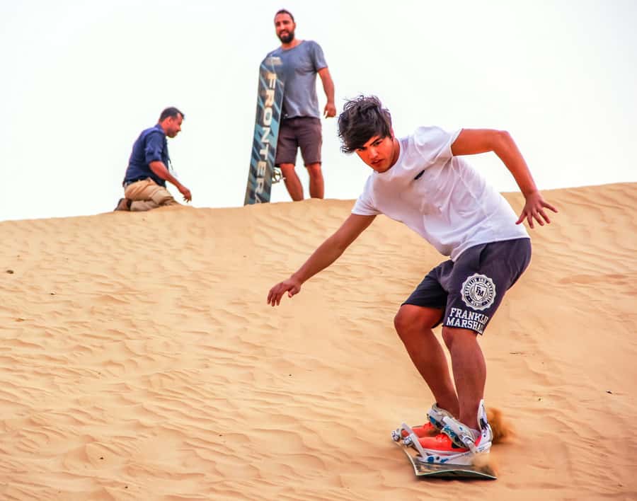 Mleiha Desert Safari with Sandboarding, Stargazing & Dinner - Sandboarding first, with realistic expectations