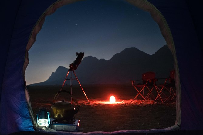 Mleiha Dubai Desert Overnight Camping Stargazing with BBQ Dinner - Stargazing under a darker Mleiha sky