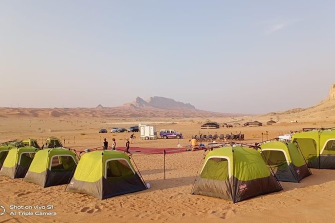 Mleiha Dubai Desert Overnight Camping Stargazing with BBQ Dinner - A peaceful morning trek before returning