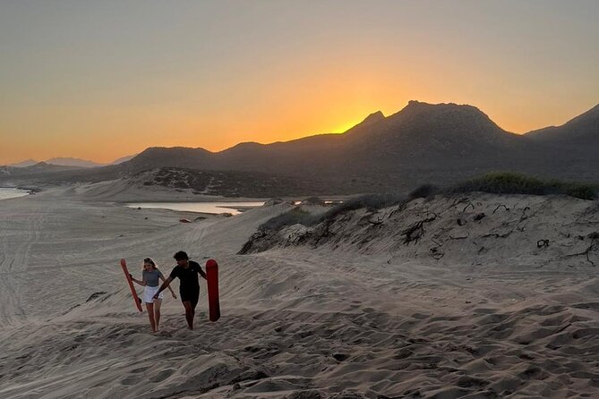 Night Sandboarding at Sunset and Under the Stars or Full Moon - Floodlights keep the slope open after dark