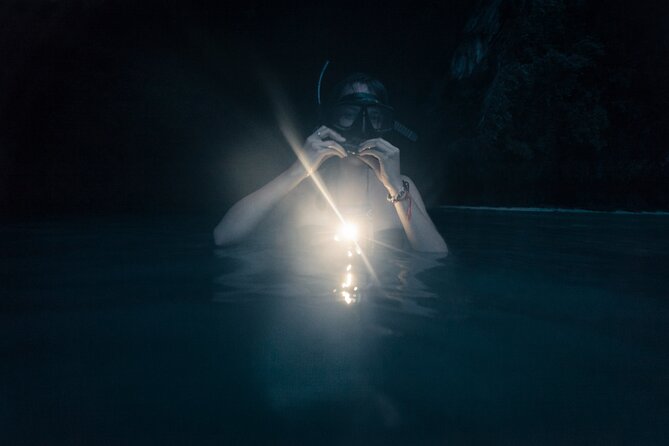 Night-Time Snorkel at TurtleTown with Stars, Lights, and Photos - Entering the water at Makena Landing