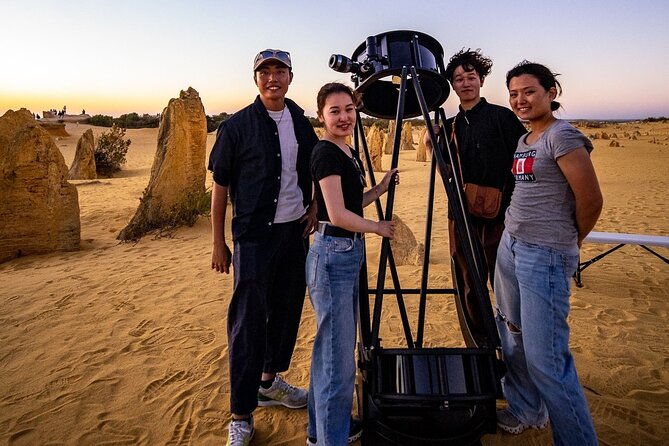 Pinnacles Desert Sunset Dinner and Stargazing Tour - From Perth to the white dunes of Lancelin