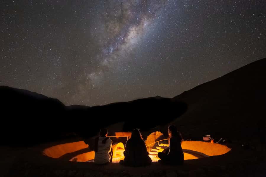 Pisco Elqui: Mountaintop Stargazing and Night Portrait - The clay auditorium and first look at the sky