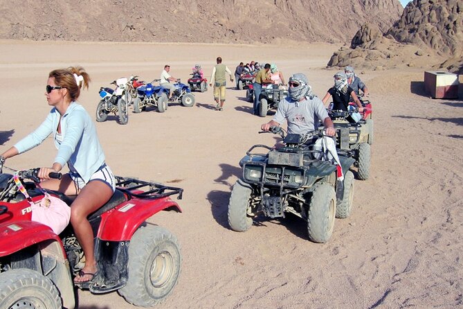 Quad biking, camel riding and stargazing in Sharm el Sheikh 5x1 - Hotel pickup and the ride into the desert