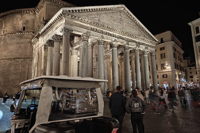 Rome: Private Night Golf Cart Tour Under the Stars - Key points to know before booking