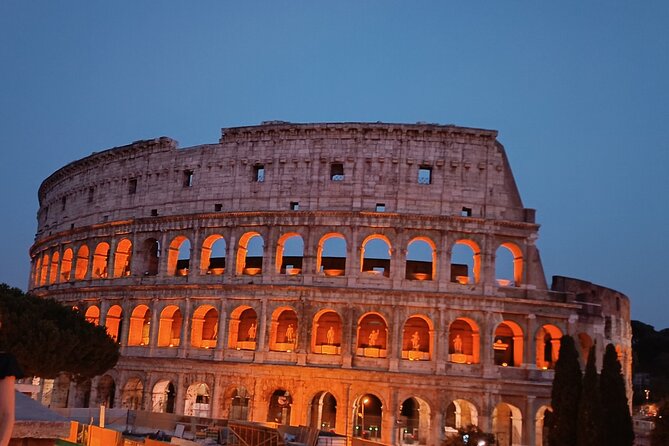 Rome: Private Night Golf Cart Tour Under the Stars - The Colosseum from the outside