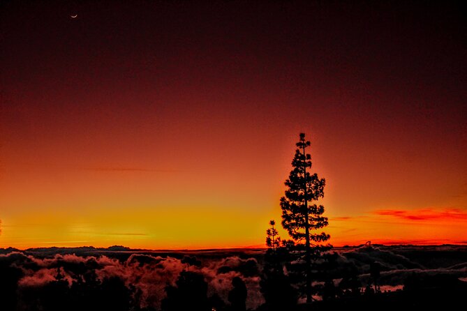 Self Drive Sunset & Stargazing in Teide National Park with Dinner - Sunset above the clouds at Montaña Samara