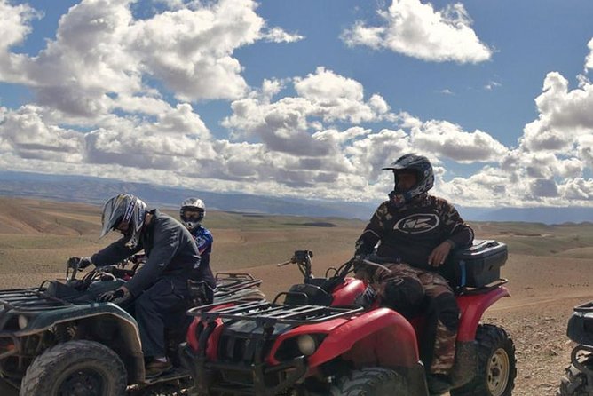 Thrilling Quad Adventure & Dinner Under the Agafay Desert Stars . - From Marrakech to Agafay in an Air-Conditioned Van