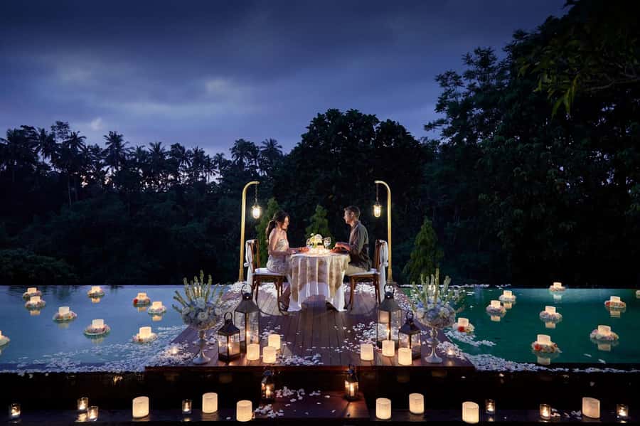 Ubud: Romantic Floating Dinner Under the Stars - The opening bite: scallop and prawn mousseline