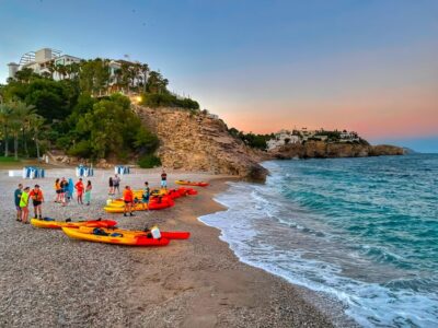 Villajoyosa: Moonlight kayaking and dinner under the stars