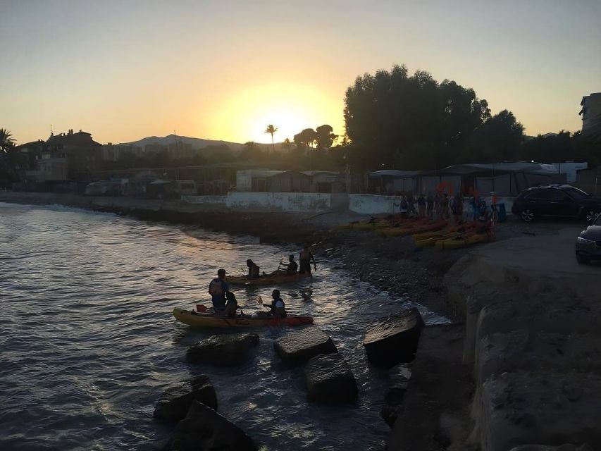 Villajoyosa: Moonlight kayaking and dinner under the stars - The return paddle under the full moon