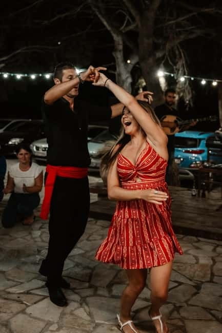 Zakynthos Greek Night-Sunset, Dinner & Dance Under the Stars - Arriving at Michalis Tavern